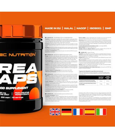 Scitec Nutrition Crea Caps - Premium Creatine Monohydrate Capsules (250) | Nitrogen-Rich Organic Creatine for Enhanced Performance - Buy Online on GoSupps.com