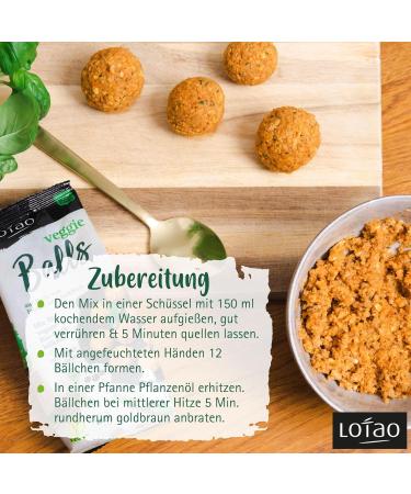 Spicy Lotao Veggie Balls | Vegan Meat Replacement | 3x100g Organic Pea Protein & Jackfruit Mix | Healthy Additive-Free Fricades & Boulettes - Buy Online on GoSupps.com
