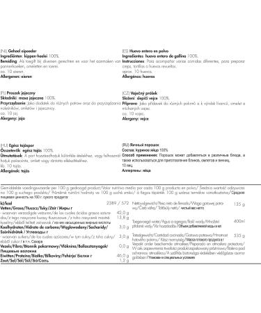 Trek n Eat whole egg powder - nutrition - Buy Online on GoSupps.com