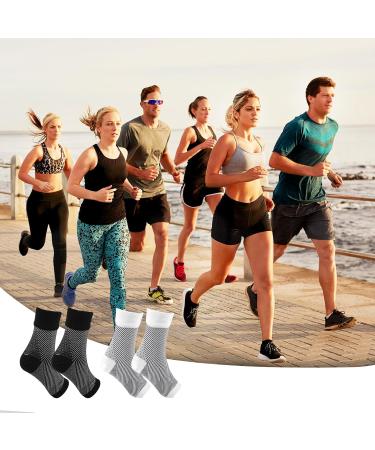 Shop 2 Pairs Neuro Socks for Men & Women | Orthopedic Compression Ankle Support for Neuropathy & Plantar Fasciitis - Buy Online on GoSupps.com