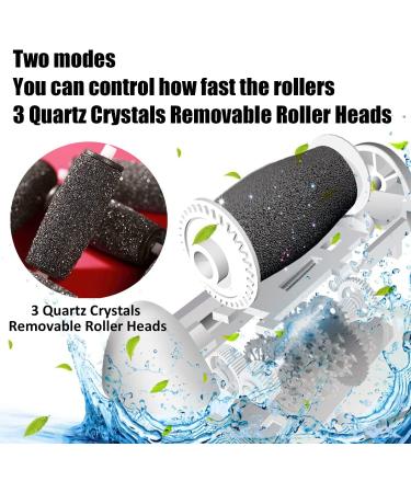 Rechargeable Electric Callus Remover Spa Pedicure Tool | 2-Speed Foot Care Device - White - Buy Online on GoSupps.com