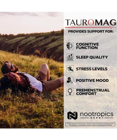 Nootropics Depot Tauromag Capsules | 800mg Magnesium N-Acetyl Taurinate | 30 Count 30 Count (Pack of 1) 30 - Buy Online on GoSupps.com