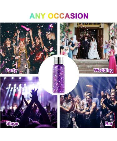 URAQT Body Glitter Gel - Holographic Mermaid Sequins Chunky Cosmetic Glitter for Face, Body, Hair, and Nails - Purple Sparkling Festival Party Lotion - Buy Online on GoSupps.com