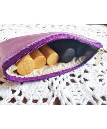 Morandi Color Suede Essential Oil Storage Ball Spray - Dark Gray | 5/15ml Cosmetic Organizer | 14.5x9.5cm - International Shipping Available - Buy Online on GoSupps.com