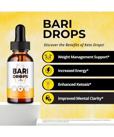 Bari Drops Extract Liquid Keto All Natural Maximum Strength Formula for Health Fitness & Wellness | Bari Drops Reviews (1 Pack - Buy Online on GoSupps.com