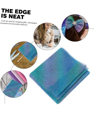 TEHAUX 3 Rolls Gradient Mesh Sequin Skirt Tulle Ribbon Hairband Ribbons Princess Sheet Child - Buy Online on GoSupps.com