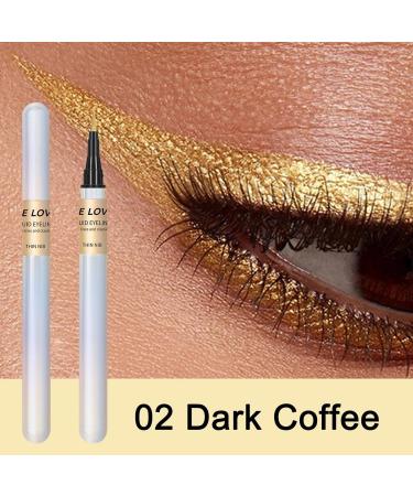 Ultra Fine Tip Eyeliner Fine Tip Waterproof Liquid Eyeliners Highly Pigmented Quick Drying Waterproof Eye Liners for Women Makeup Shows Halloween All Eye Shapes Pettis 03# - Buy Online on GoSupps.com