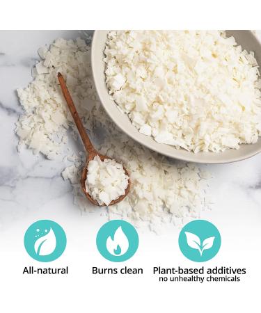 Hearts & Crafts 10 lbs Natural Soy Candle Wax & Making Supplies | 100 Pre-Waxed Wicks & Centering Devices | Soy Wax Flakes - Buy Online on GoSupps.com