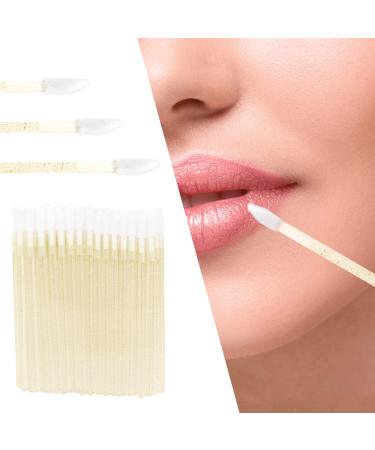 PROFICO Velour applicators for lips eyelashes and lip gloss 50 pcs Gold Glitter Gold