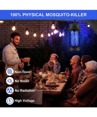 20W High Powered Electric Bug Zapper - Indoor/Outdoor Mosquito & Fly Zapper Waterproof for Home, Patio, Garden - M20A Black - Buy Online on GoSupps.com