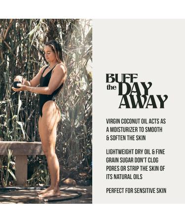 PIRETTE Coconut Oil Scrub - Beach Inspired Sugar Body Scrub for Sensitive Skin | 8 Fl Oz | Fresh Coconut Surf Wax & Sunscreen Scent | International Shipping Available - Buy Online on GoSupps.com