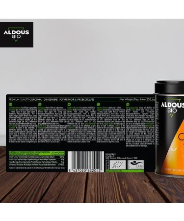 250 Probiotic Capsules + Organic Turmeric with Ginger and Black Pepper | 1460mg | Turmeric Based on Curcumin and Piperine | Natural Anti-Inflammatory | Advanced Formula | Certified Organic - Buy Online on GoSupps.com