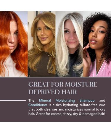 Saphira Mineral Moisturizing Shampoo & Conditioner - Hydrating Sulfate-Free Nourishing for Dry Damaged & Color-Treated Hair - Pack of 2 (4.25 Fl Oz - Buy Online on GoSupps.com