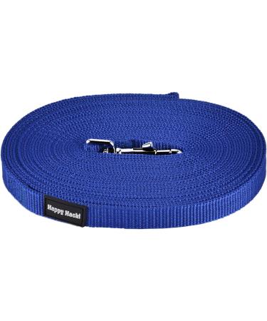 Durable 20m Blue Dog Track Line - Weatherproof Nylon Leash for All Dog Sizes with D-Carabiner & Grip Cushion | International Shipping Available - Buy Online on GoSupps.com