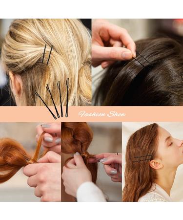 Premium Black Bobby Pins Set with Box - 200 Count Hair Pins for Women, Girls & Kids | Invisible Wave Clips & Rubber Bands for All Hair Types - Bulk Hair Accessories - Buy Online on GoSupps.com