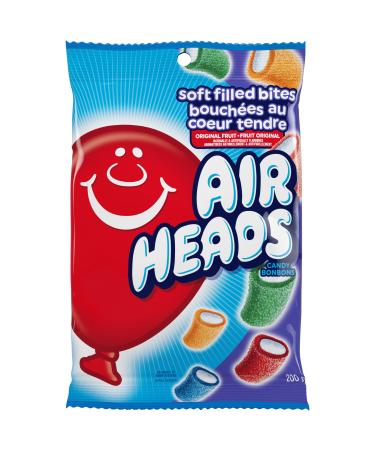 Airheads - Soft Filled Bites Assorted Flavours - 200g Pegbag Chewy and Flavourful Candies