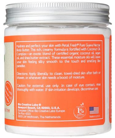 Petal Fresh Pure Body Butter - Guava Nectar 8 oz | Hydrating & Nourishing Skin - Buy Online on GoSupps.com