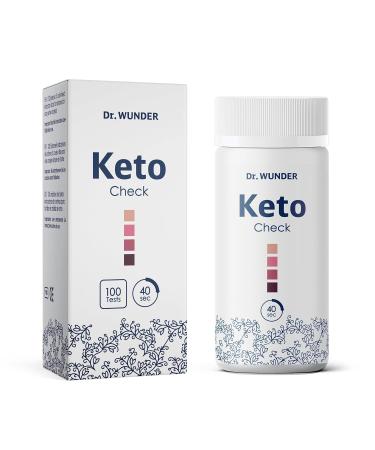 Dr. Wunder Ketocheck: 100 Test Strips for Accurate Ketone Measurement in Urine | Perfect for Ketogenic Diet | Results in 40 Seconds - Buy Online on GoSupps.com
