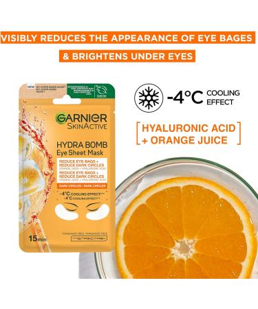 Garnier Sheet Mask Discovery Collection Face & Eye Sheet Masks for Dehydrated Dull and Tired Skin With Hyaluronic Acid and Glycerine Skin Active Pack of 5 Discovery Collection Face & Eye Sheet Mask - 5 pack - Buy Online on GoSupps.com