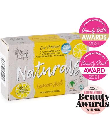 Little Soap Company Naturals Range Bar Soap Refreshing Cleansing Soap bar Natural Eco Friendly Body & Hand Soap - Lemon Zest - Pack Of 2 - Buy Online on GoSupps.com