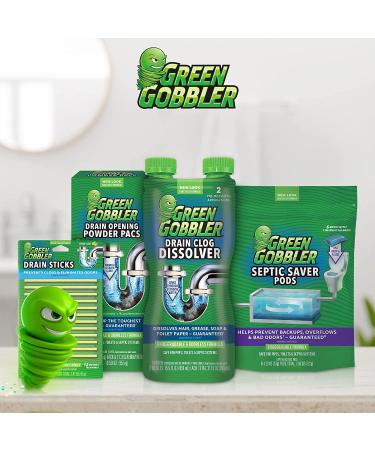 Green Gobbler Powder Plunger Toilet Bowl Clog Remover - 2 Pack 16.5 oz - Buy Online on GoSupps.com