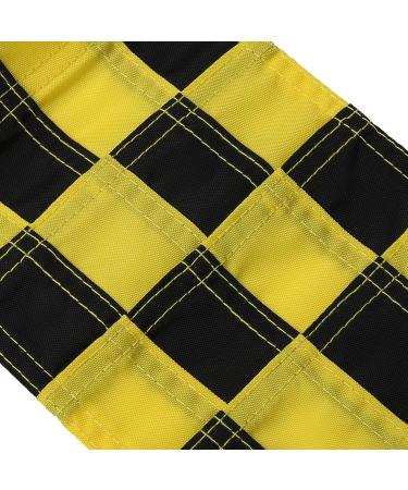 WNSC Golf Flag - Checkered Hole Pole Cup Flags - Nylon - Backyard Outdoor - Black Yellow - Buy Online on GoSupps.com