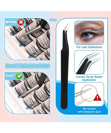 DIY Lash Extension Kit - 80 Pcs Lash Clusters with Strong Hold Bond and Seal - Eyelash Extensions Kit for Self Application at Home - Buy Online on GoSupps.com