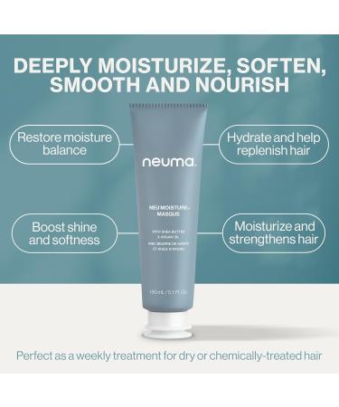 NEUMA Neu Moisture Masque 5.1 oz - Deep Hydrating Hair Mask for Dry & Chemically-Treated Hair | Soothes & Conditions with Lavender Mandarin & Vanilla Scent | International Shipping Available - Buy Online on GoSupps.com