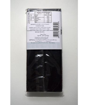Beppiani Box of 5 Tablets of Dark Chocolate Fondant 80% 350g Chocolate Artisana MADE IN ITALY - Buy Online on GoSupps.com