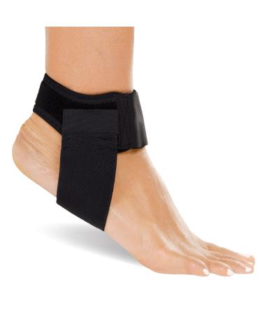 BraceAbility Plantar Fasciitis Wrap - Foot Pain Relief Adjustable Band Brace for At-Home Achilles Tendonitis Treatment Heel Spur Recovery Night or Daytime Weak Arch and Sore Ankle Support (S/M)