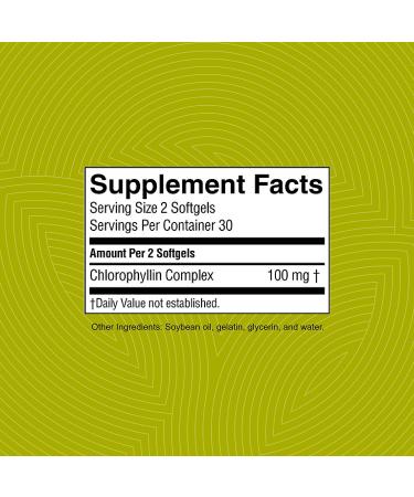 Nature's Sunshine Chlorophyll Softgel Capsules - 60 Count | Pure & Natural Supplement - Buy Online on GoSupps.com