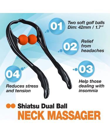 Gideon Neck and Shoulder Therapeutic Self-Massage Tool - Deep Tissue Dual Trigger Point Massager - Buy Online on GoSupps.com