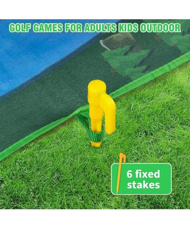 Youlvy Velcro Golf Chipping Game Set | Battle Royale Golf Game with Mat & 20 Grip Balls | Indoor/Outdoor Mini Golf Set for Adults - Buy Online on GoSupps.com