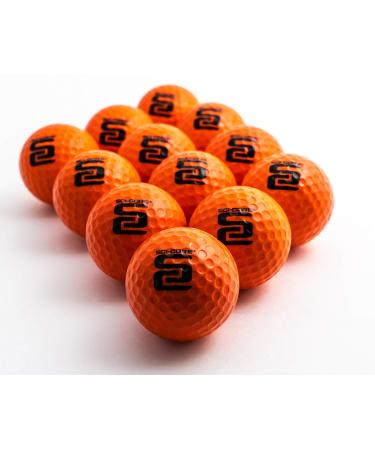 SCI-CORE Practice Golf Balls - Real-Feel Training Golf Balls - Outdoor & Indoor Golf Practice Balls - Limited Flight Golf Balls - (12 Pack)