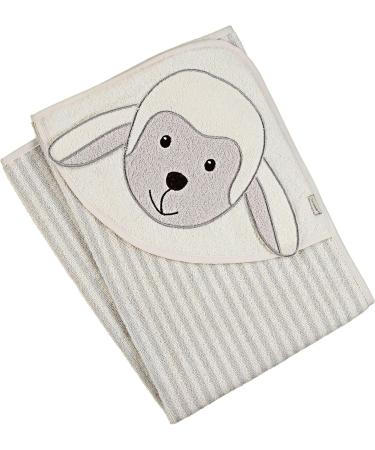 Sterntaler Sheep Stanley Bath Towel - 80x80cm Grey for Infants 0 Months | Premium Quality International Shipping - Buy Online on GoSupps.com
