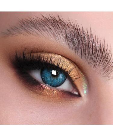 Toledo Blue Colored Contact Lenses - Monthly Soft Hydrogel - 2 Pieces + Lens Container | Natural Colors Series - Buy Online on GoSupps.com