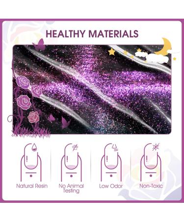 Shop Rosalind UV Magnetic Gel Nail Polish Set - Glitter Shellac & Cat Eye Soak Off - International Shipping Available - Buy Online on GoSupps.com