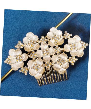 Ipetboom Hair Comb Bride Hair Clip Girls Hair Clips Bridal Hair Flower Headpiece Wedding Headband Rhinestone Hair Clip Decor Hair Accessories for Women Wig Metal Alloy Bridesmaid - Buy Online on GoSupps.com