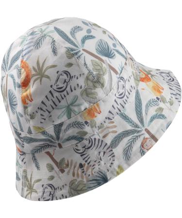 Sterntaler Safarihut Jungle - UV 50+ Unisex Baby Sun Hat | Soft Organic Cotton Headgear for Optimal Sun Protection - 55 White - Buy Online on GoSupps.com
