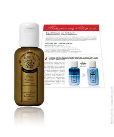 Clean Colours Colourful Theatre Make-up - water-soluble make-up colour 50 ml Bronze
