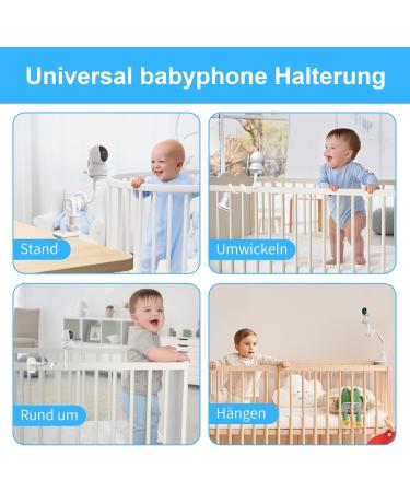 Kawa BabyPhone Bracket | Universal Baby Monitor Holder for Cot | Tool-Free Installation & No Wall Damage - Buy Online on GoSupps.com
