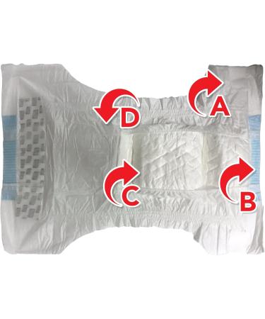 Simple Solution Disposable Dog Diapers for Bitches | Super Absorbent & Spout-Safe Fit | Large 12 Pack - Ideal for International Shipping - Buy Online on GoSupps.com