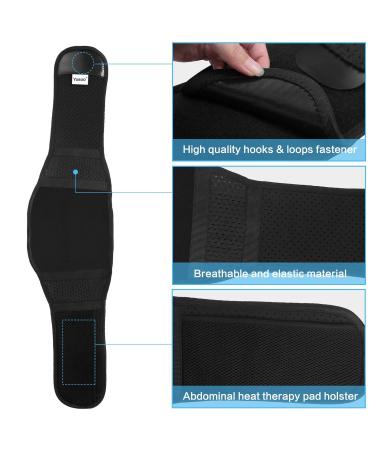 Yosoo Lower Back Lumbar Support Brace Belt with 4 Steel Stabilizers Double Adjustable Compression Straps and Wide Lumbar Support Area Work for Lifting Office Working Driving (L 30"-44" Belly) - Buy Online on GoSupps.com
