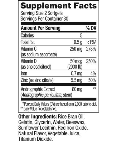 OLLY Ultra Strength Immunity Softgels - Immune & Respiratory Support - 60 Count - Buy Online on GoSupps.com