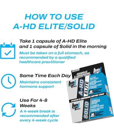 BPI A-HD EliteSolid - 30 Servings | Premium Muscle Growth & Fat Loss - Buy Online on GoSupps.com