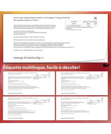 Doctor's Best Sustained Release Vitamin C avec PureWay-C 60 Comprim s v g taliens Test en Laboratoire Sans Gluten Sans Soja V g tarien - Buy Online on GoSupps.com