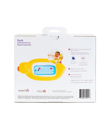 Munchkin Inflatable Duck Bathtub with White Hot Heat Alert - Buy Online on GoSupps.com