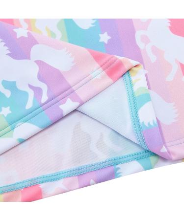 Girls Long Sleeve Swimsuit Set | UPF 50+ Bathing Suit for 4-10 Years | Blue Unicorn Design - Buy Online on GoSupps.com