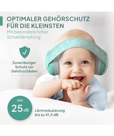 Senner Kidspro Flex | High-Quality Kids Earmuffs for Toddlers | Flexible Hearing Protection for Everyday Life Parties & Sports | Turquoise Noise-Cancelling Headphones - Buy Online on GoSupps.com