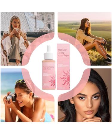  Generisch Sunless tanning drops 60 ml gradual skin care - Natural body tanner dark self-tanner - Moisturizing tanning drops - Buy Online on GoSupps.com